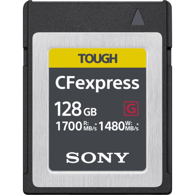 Карта памяти Sony TOUGH CFexpress Type B 128 Гб R/W 1700/1480 МБ/с CEBG128/J Карта памяти Sony TOUGH CFexpress Type B 128 Гб R/W 1700/1480 МБ/с CEBG128/J