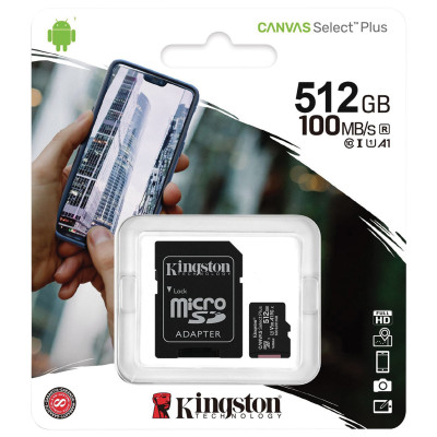 Kingston Canvas Select Plus 512 Гб microSDXC SDCS2/512 Гб
