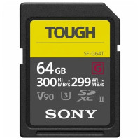 Карта памяти Sony SF-G Tough Series UHS-II SDXC 64 Гб R/W 300/299 МБ/с SF-G64 Карта памяти Sony SF-G Tough Series UHS-II SDXC 64 Гб R/W 300/299 МБ/с SF-G64