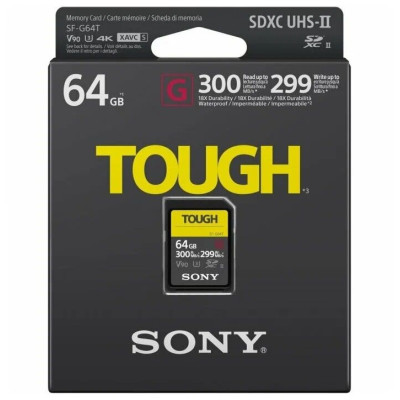 Sony SF-G Tough Series UHS-II SDXC 64 Гб SF-G64 Sony SF-G Tough Series UHS-II SDXC 64 Гб SF-G64
