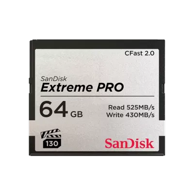 Карта памяти SanDisk Extreme PRO CFast 2.0 64 Гб до 525 МБ/с VPG-130 SDCFSP-064G-G46D Карта памяти SanDisk Extreme PRO CFast 2.0 64 Гб до 525 МБ/с VPG-130 SDCFSP-064G-G46D