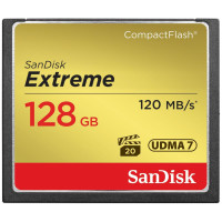 Карта памяти SanDisk Extreme CompactFlash UDMA7 128 Гб R/W 120/85 МБ/с SDCFXSB-128G-G46