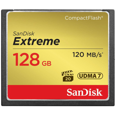 Карта памяти SanDisk Extreme CompactFlash UDMA7 128 Гб R/W 120/85 МБ/с SDCFXSB-128G-G46 Карта памяти SanDisk Extreme CompactFlash UDMA7 128 Гб R/W 120/85 МБ/с SDCFXSB-128G-G46