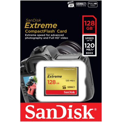 SanDisk Extreme CompactFlash UDMA7 128 Гб SDCFXSB-128G-G46
