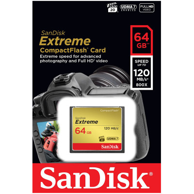 SanDisk Extreme CompactFlash UDMA7 64 Гб SDCFXSB-064G-G46 SanDisk Extreme CompactFlash UDMA7 64 Гб SDCFXSB-064G-G46