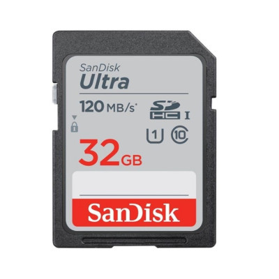 Карта памяти SanDisk Ultra SDHC 32 Гб UHS-I Class 10 до 120 МБ/с SDSDUN4-032G-GN6IN Карта памяти SanDisk Ultra SDHC 32 Гб UHS-I Class 10 до 120 МБ/с SDSDUN4-032G-GN6IN