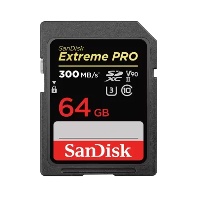 Карта памяти SanDisk Extreme Pro SDXC UHS-II V90 64 Гб R/W 300/260 МБ/с SDSDXDK-064G-GN4IN Карта памяти SanDisk Extreme Pro SDXC UHS-II V90 64 Гб R/W 300/260 МБ/с SDSDXDK-064G-GN4IN
