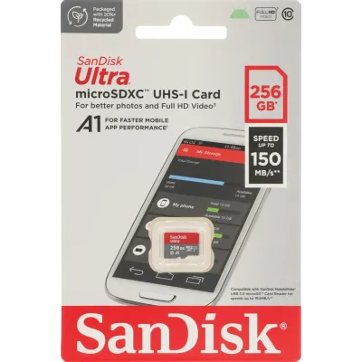 Карта памяти SanDisk Ultra microSDXC 256 Гб SDSQUAC-256G-GN6MN Карта памяти SanDisk Ultra microSDXC 256 Гб SDSQUAC-256G-GN6MN