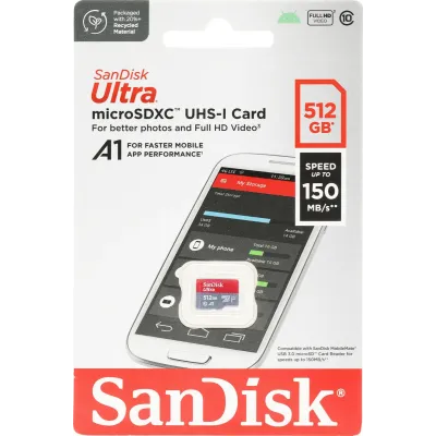 Карта памяти SanDisk Ultra microSDXC 512 Гб SDSQUAC-512G-GN6MN Карта памяти SanDisk Ultra microSDXC 512 Гб SDSQUAC-512G-GN6MN