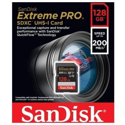 SanDisk Extreme Pro SDXC UHS-I V30 128 Гб SDSDXXD-128G-GN4IN