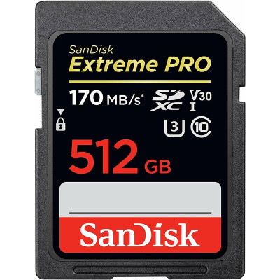 Карта памяти SanDisk Extreme Pro SDXC UHS-I V30 512 Гб R/W 200/140 МБ/с SDSDXXD-512G-GN4IN Карта памяти SanDisk Extreme Pro SDXC UHS-I V30 512 Гб R/W 200/140 МБ/с SDSDXXD-512G-GN4IN