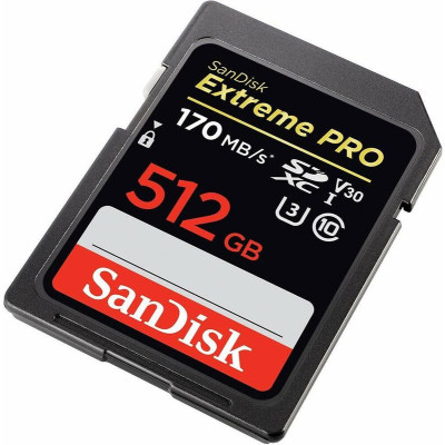 SanDisk Extreme Pro SDXC UHS-I V30 512 Гб SDSDXXD-512G-GN4IN SanDisk Extreme Pro SDXC UHS-I V30 512 Гб SDSDXXD-512G-GN4IN
