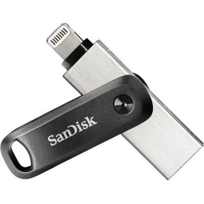 Флешка SanDisk iXpand GO 128ГБ Silver/Black Флешка SanDisk iXpand GO 128ГБ Silver/Black