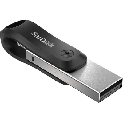 Флешка SanDisk iXpand GO 256ГБ Silver/Black