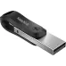 Флешка SanDisk iXpand GO 256ГБ Silver/Black