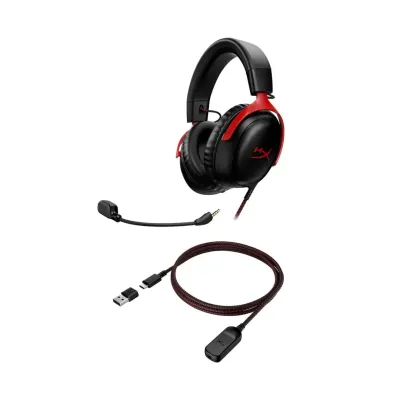 Игровые наушники HyperX Cloud 3, Red, красный
