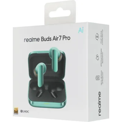 Беспроводные наушники Realme Buds Air 7 Pro, Green, зеленый