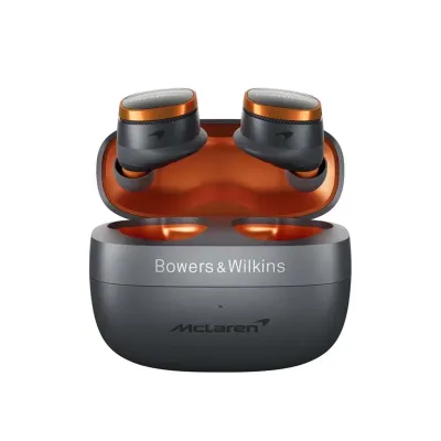 Беспроводные наушники Bowers Wilkins Pi8, Mclaren Edition, оранжево-черный Беспроводные наушники Bowers Wilkins Pi8, Mclaren Edition, оранжево-черный
