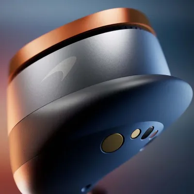 Беспроводные наушники Bowers Wilkins Pi8, Mclaren Edition, оранжево-черный