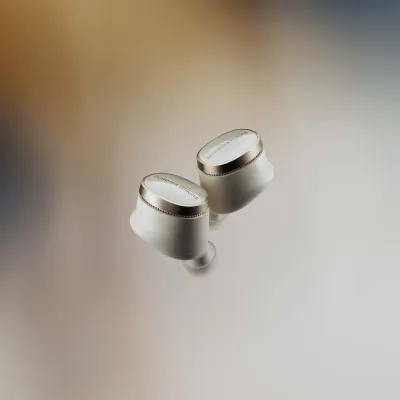 Беспроводные наушники Bowers Wilkins Pi8, Dove White, белый с золотом