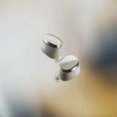 Беспроводные наушники Bowers Wilkins Pi8, Dove White, белый с золотом