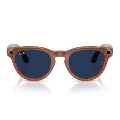 Умные очки Ray-Ban Meta Headliner (150-50), Caramel/Sapphire, глянцевый карамельный/сапфировые фотохромные