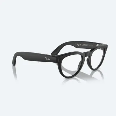 Умные очки Ray-Ban Meta Headliner (150-50), Matte Black/Clear, черный матовый/прозрачный