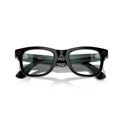 Умные очки Ray-Ban Wayfarer (155-53), Shiny Black Clear, черный глянцевый/прозрачный
