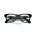 Умные очки Ray-Ban Wayfarer (155-53), Shiny Black Clear, черный глянцевый/прозрачный