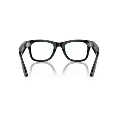 Умные очки Ray-Ban Wayfarer (155-53), Shiny Black Clear, черный глянцевый/прозрачный