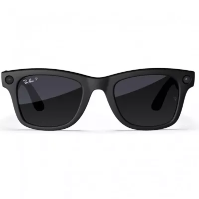Умные очки Ray-Ban Wayfarer (Gen 2) (L), Matte Black Polarized Gradient Graphite, черный матовый/серый градиент