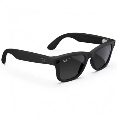 Умные очки Ray-Ban Wayfarer (Gen 2) (M), Matte Black Polarized Gradient Graphite, черный матовый/серый градиент