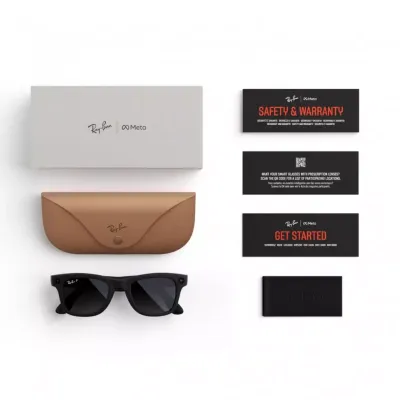 Умные очки Ray-Ban Wayfarer (Gen 2) (M), Matte Black Polarized Gradient Graphite, черный матовый/серый градиент