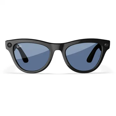 Умные очки Ray-Ban Meta Skyler (150-52), Shiny Black Cerulean Blue, глянцевый черный/лазурно-синий