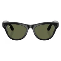 Умные очки Ray-Ban Meta Skyler (150-52), Shiny Black/G-15 Green Polarized, глянцевый черный/зеленые поляризованные Умные очки Ray-Ban Meta Skyler (150-52), Shiny Black/G-15 Green Polarized, глянцевый черный/зеленые поляризованные