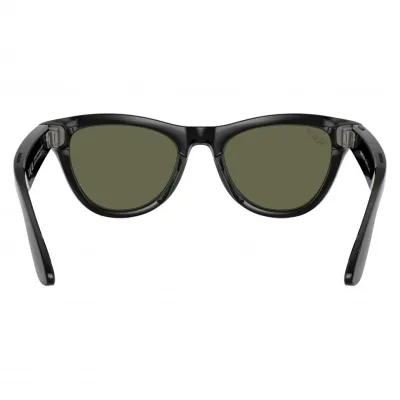 Умные очки Ray-Ban Wayfarer (150-50), Shiny Black/G-15 Green, черный/зеленый Умные очки Ray-Ban Wayfarer (150-50), Shiny Black/G-15 Green, черный/зеленый