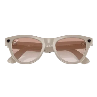 Умные очки Ray-Ban Meta Skyler (150-52), Shiny Chalky Gray/Cinnamon Pink, серый/розовый Умные очки Ray-Ban Meta Skyler (150-52), Shiny Chalky Gray/Cinnamon Pink, серый/розовый