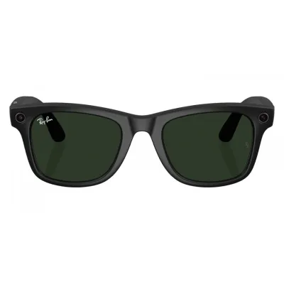 Умные очки Ray-Ban Meta Wayfarer (155-53), Matte Black/Transitions Graphite Green, черный матовый/зеленый графит