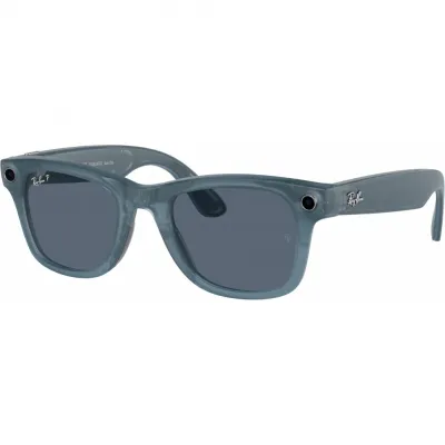 Ray-Ban Wayfarer (150-50) матовый джинсовый пыльно-голубые поляризованные