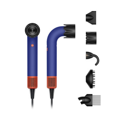 Фен Dyson Supersonic r HD18 Professional, Vinca Blue / Topaz Orange, Синий барвинок / Топаз