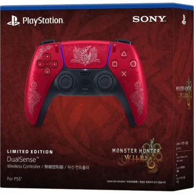 Геймпад Sony DualSense для PlayStation 5, Monster Hunter Wilds Limited Edition, красный