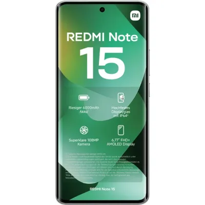 Смартфон Xiaomi Redmi Note 15, 8/128 ГБ, Forest Green, зеленый