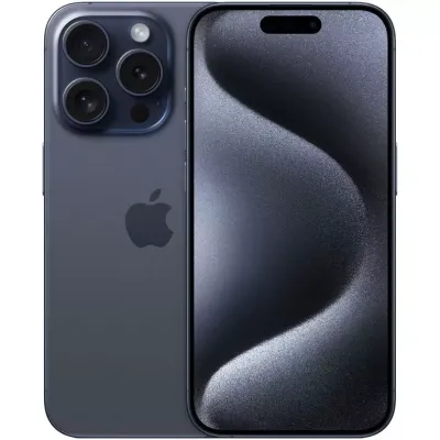 Смартфон Apple iPhone 15 Pro (Как новый), 128 ГБ, Blue Titanium, синий титан Смартфон Apple iPhone 15 Pro (Как новый), 128 ГБ, Blue Titanium, синий титан