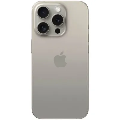 Смартфон Apple iPhone 15 Pro (Как новый), 128 ГБ, Natural Titanium, натуральный титан