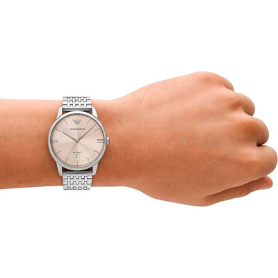 Часы Armani Emporio Armani Silver Tone Analogue, Silver, Серебристый