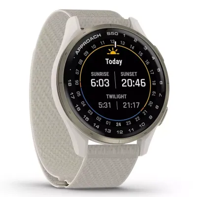 Смарт-часы Garmin Approach S50, 43 мм, Ivory, Bluetooth, Ivory, слоновая кость Смарт-часы Garmin Approach S50, 43 мм, Ivory, Bluetooth, Ivory, слоновая кость