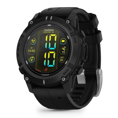 Смарт-часы Garmin Descent G2, 45 мм, Black Silicone Band, Bluetooth, Black, черный