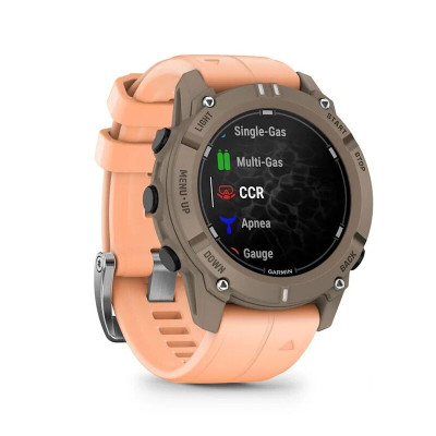 Смарт-часы Garmin Descent G2, 45 мм, Shell Pink Silicone, Bluetooth, Paloma, светло-серый