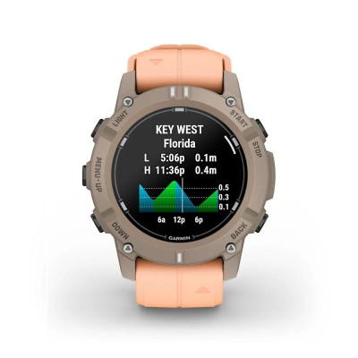 Смарт-часы Garmin Descent G2, 45 мм, Shell Pink Silicone, Bluetooth, Paloma, светло-серый