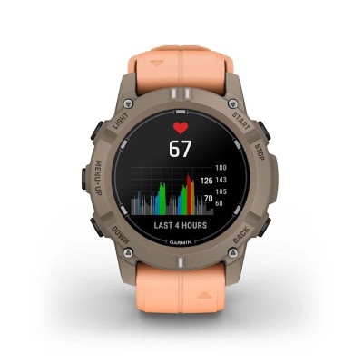 Смарт-часы Garmin Descent G2, 45 мм, Shell Pink Silicone, Bluetooth, Paloma, светло-серый